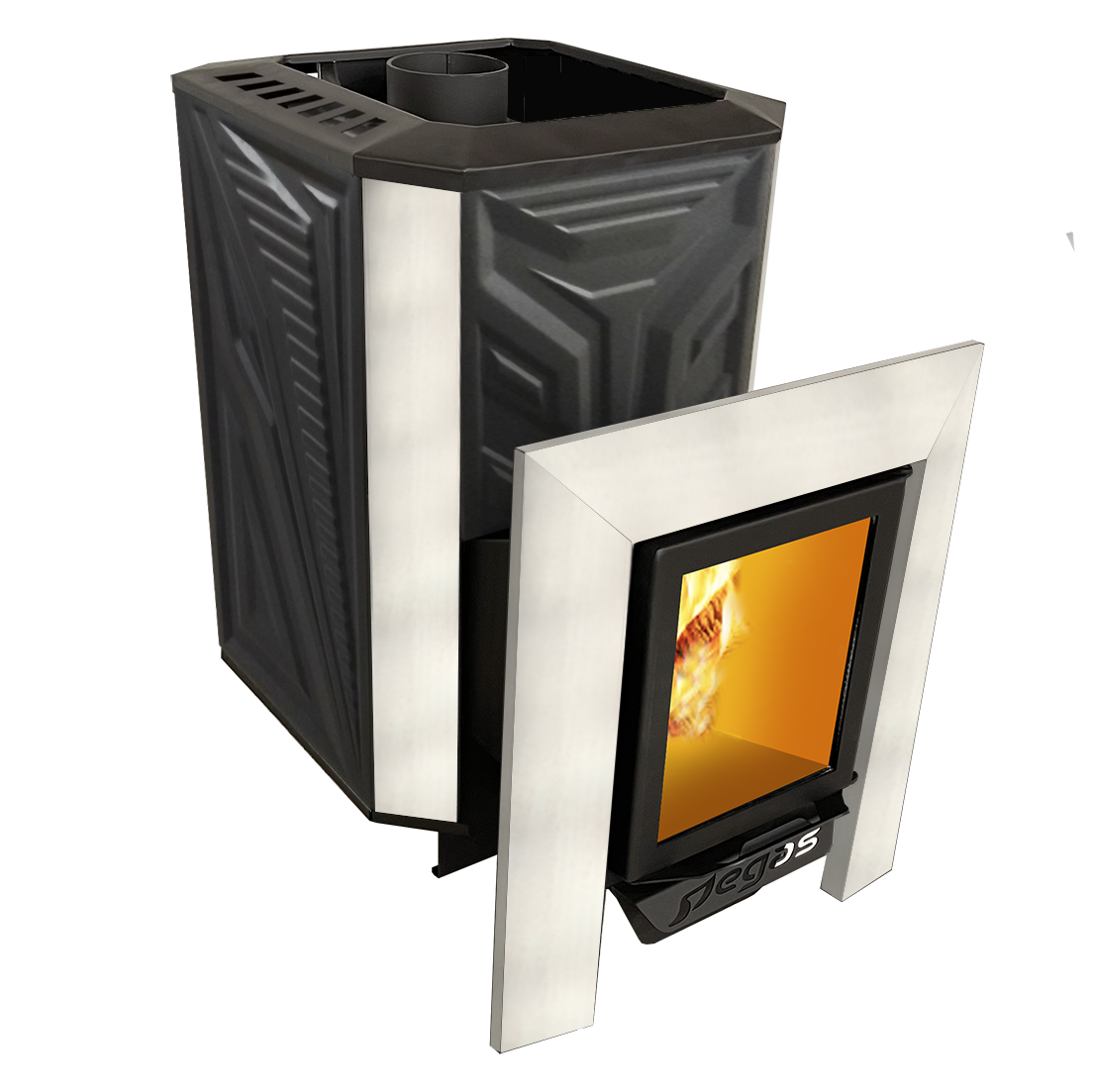 Печь банная Пегас 16 нерж со стеклом конвекция